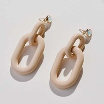 Natural Bianca Acrylic Statement Earrings - £60.18 GBP