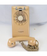 Rotary Wall Phone Beige Stromberg Carlson 1965 554 Working Condition MCM - £27.59 GBP