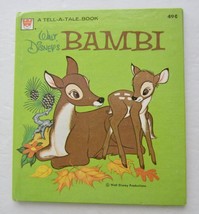 BAMBI A Tell A Tale Book ~ Vintage Childrens Walt Disney HB Whitman Deer Story - £5.38 GBP