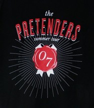 The Pretenders Summer Tour Concert T-Shirt Tultex Mens Black Cotton Size... - $59.35