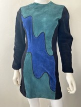 Outerwear By Phoenix Vintage 80&#39;S 90&#39;S Suede Leather Dress Size Small - £87.92 GBP