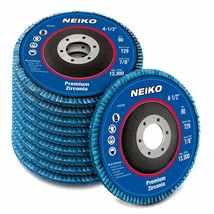 NEIKO 11120A 10 Pack Zirconia Flap Discs 4-1/2 for Angle Grinder, 80 Grit Flappe - £30.53 GBP