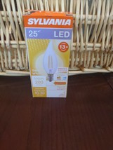 Sylvania LED B10 light bulb, 25 watt equivalent, candelabra base, - $8.79
