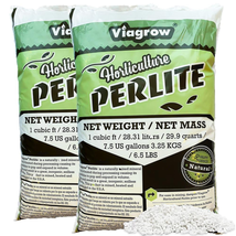 Perlite White Planting Soil Organic Additive Growing Medium 59.8qt/2-1cu ft Bags - £22.45 GBP