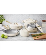 Member&#39;s Mark MEMBER&#39;S 11-Piece Modern Ceramic Cookware Set In Cream 2x3x6 - £225.88 GBP