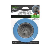 Ideal Kitchen Silicone Invertible Sink Strainer Blue - $5.25