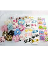 Girls Hair Accessories ~ 62 Piece Assortment ~ Colorful Clips, Barrettes... - £11.71 GBP