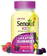 Senokot Kids Mixed Berry Laxative Gummies for Age 2+, Senna Extract for ... - $11.87