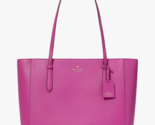 Kate Spade Schuyler Baja Rose Tote Dark Pink K7354 Bag Charm NWT $359 Re... - $138.59