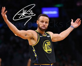 Stephen &quot;Steph&quot; Curry Signed 8x10 Glossy Photo Autographed RP Signature Photogra - £13.66 GBP