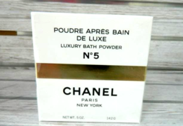 Chanel No 5 No5 Luxury Bath Powder Body Powder Soft Talc Rare 5oz 150g Sealed - £298.61 GBP