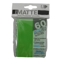 Ultra Pro 60 Lime Green PRO-MATTE Small Deck Protector New Gaming Card Sleeves - £7.59 GBP