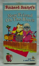 Richard Scarry&#39;s New Friend On The Block Vhs Video Cartoon 1995 Scarry - £11.68 GBP