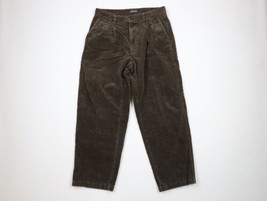 Vintage 90s Streetwear Mens 32x30 Faded Thick Corduroy Wide Leg Chino Pants - £46.35 GBP