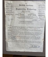 Vecchia lettera vintage Palestine British Institute of Engineering... - $20.69 CAD
