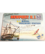1951 Souvenir Pamphlet Greetings from Newport, RI &amp; U.S. Naval Training ... - $13.69 CAD