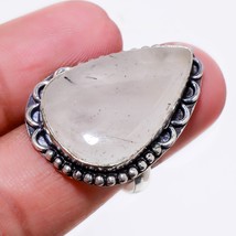 Black Rutile Pear Shape Gemstone Handmade Fashion Gift Ring Jewelry 7.50&quot; SA 515 - £3.90 GBP