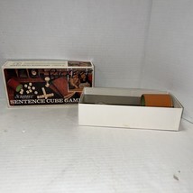 1971 SCRABBLE SENTENCE CUBE GAME, COMPLETE WITH SCOREPAD, MISSING TIMER - $5.89