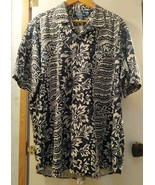 VTG Polo Ralph Lauren Bonnard XL Linen Blend Hawaiian Camp Shirt Floral ... - $42.94