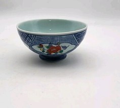 Vtg Japanese Blue Porcelain Rice Bowl - £15.47 GBP