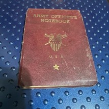 VTG 1943 WWII U.S. Army Officer&#39;s Notebook - £38.65 GBP
