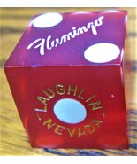 Flamingo Laughlin Nevada Souvenier Casino Dice Red - $4.08 CAD