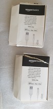 Lot of 2 Amazon Basics White USB-A to IPhone Cable For iPhone &amp; iPad-10 ... - $243.36 MXN