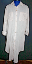 L.I.F.E. Love Is For Eternity Women&#39;s Tan Long Button-Up Duster Dress Si... - $16.99