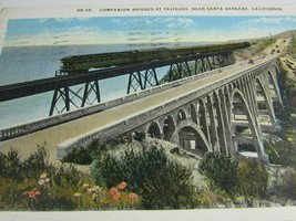 Vintage Bridges Tajiguas Santa Barbara CA Postcard 51379 California - $12.86