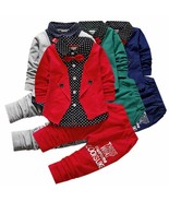 2pcs Baby Boys Bow Tie Wedding Children Groomsman Cotton top+pants Suit ... - $30.15 CAD