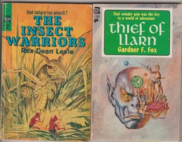 Insect Warriors (Levie) &amp; Thief of Llarn (Fox) 1965/66 original sf novels - $15.00