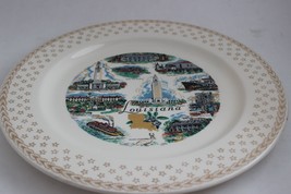 Vintage Historical Landmark Louisiana State Plate Knowles China - £9.31 GBP