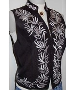Charcoal Grey Embroidery Horse Show Hobby Halter Vest S - £31.47 GBP
