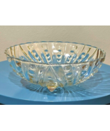VTG 1930s 40s Anchor Hocking Burple Bubble Footed Glass Dessert Bowl 8.5... - £7.56 GBP