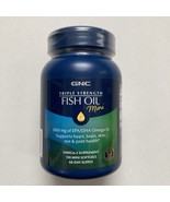 GNC Triple Strength Fish Oil Mini 1000mg Omega-3s 120 Softgels, Exp 2026... - £20.25 GBP