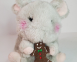 Aurora World Rolly Pet 5 inch Mouse Holding Gingerbread Man Plush Stuffe... - $9.85