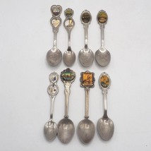 Lot of 8 USA City Souvenir Collectors Spoon Vtg - $24.74
