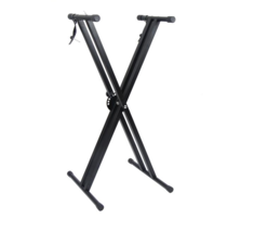 Glarry Dual-tube X-Shape Keyboard Stand Black - £42.30 GBP