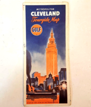VTG 1960&#39;s Cleveland Ohio Gulf Oil Gas Station Logo City Street Travel R... - $7.85