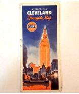 VTG 1960&#39;s Cleveland Ohio Gulf Oil Gas Station Logo City Street Travel R... - $148.33 MXN
