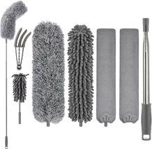 Microfiber Duster with 30-100 Inch Extension Rod Bendable for Cleaning  High Cei - £27.37 GBP