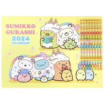 San-X CD38101 2024 Sumikko Gurashi Wall Calendar A4 - £12.22 GBP