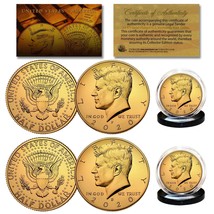 2022-D 24K GOLD Gilded JFK Kennedy Half Dollar Coin (D Mint) BUY 1 GET 1... - £9.39 GBP