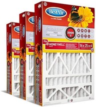 Bestair Hw1625-11R Ac Furnace Air Filter, 16&quot; X 25&quot; X 4&quot;, Merv 11,, Pack Of 3. - $85.92