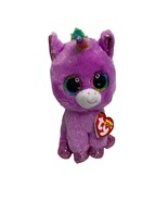 New Ty Beanie Boos Plush Purple Rosetta Stuffed Doll Toy Unicorn 6 in Tall - $7.91