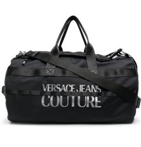 Versace Jeans Couture - Logo-print Cylinder Bag, Designer Travel Bag Duffle $375 - £169.06 GBP