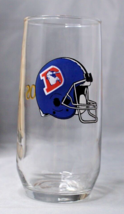 Denver Broncos NFL Old School Logo Design Doritos Glass 6&quot; Tall Vintage - £8.26 GBP