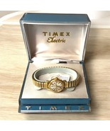 Vintage Timex Electric Women&#39;s Wristwatch in Original Box 10K GF Top Caps - $46.75