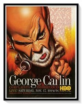 George Carlin 2001 HBO Stand-Up Show Print Ad Vintage Magazine Advertise... - $9.70
