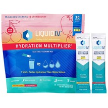 Liquid Iv Hydration Multiplier Electrolyte Powder 30 Packets Fruit Variety Pack - £36.72 GBP